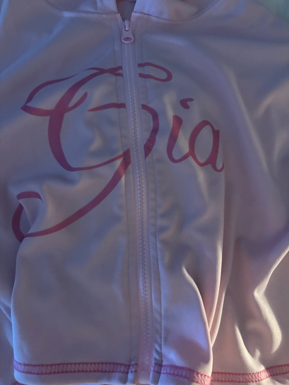 I.AM.GIA SET both medium size Light Pink Zip-Up Hoodie Jacket with Script Logo